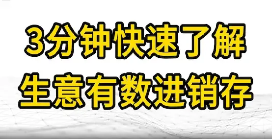 3分钟快速了解生意有数进销存